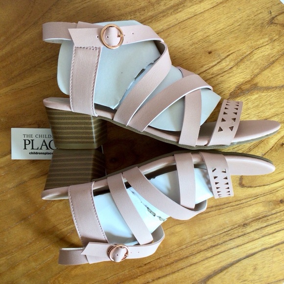 The Children's Place Pink High Heel Sandals - Size 2 - Picture 6 of 9